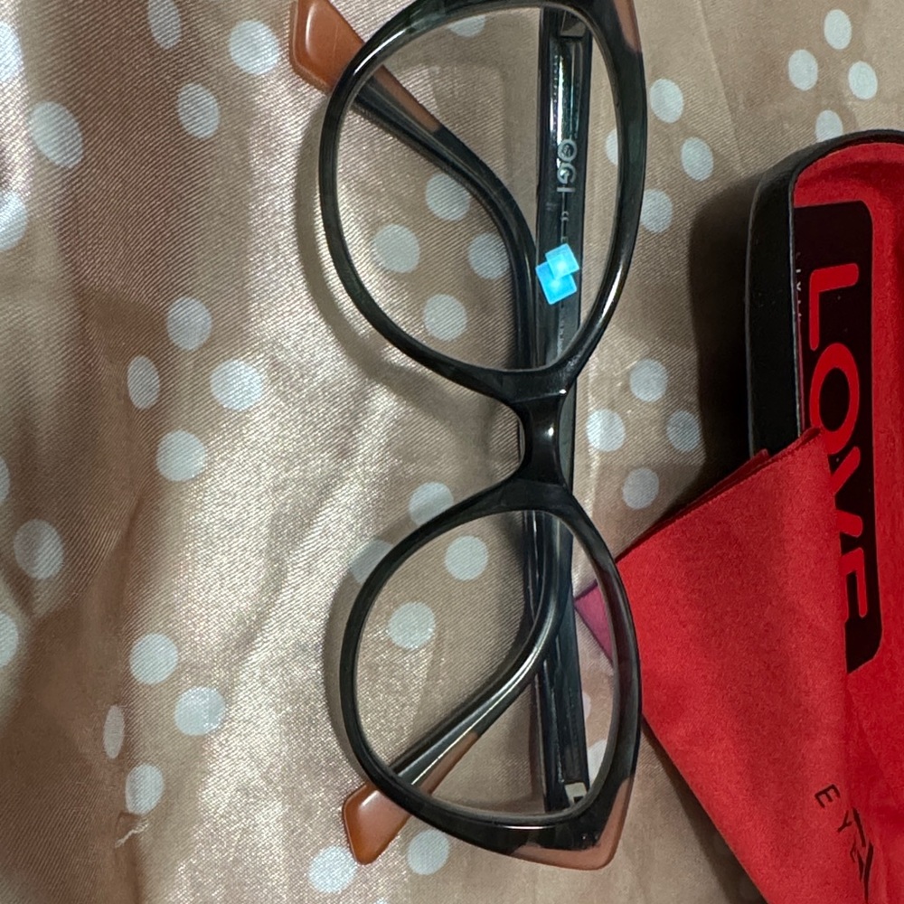 Dark Green and Pink Eyeglasses by OGI Eyewear